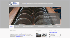 Desktop Screenshot of mohler-metallbau.com