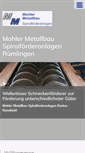 Mobile Screenshot of mohler-metallbau.com