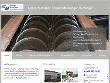 Tablet Screenshot of mohler-metallbau.com